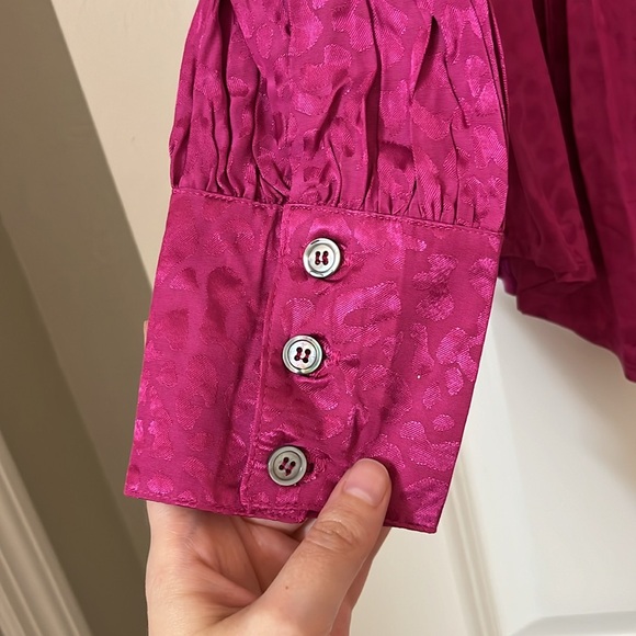 White Birch cheetah print blouse - Picture 3 of 6